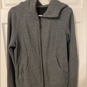 Heathered Speckled Black lululemon scuba full zip